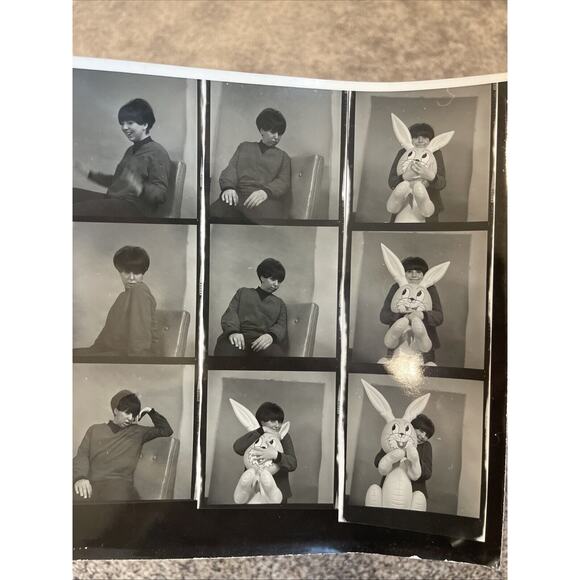Vintage Kodak Photo Roll Woman Bunny Blowup Funny Comedian Posing - Picture 2 of 6